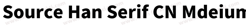 Source Han Serif CN Mdeium字体转换